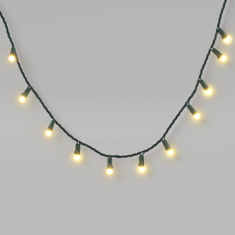 slide 1 of 5, 100ct Christmas LED Mini Sphere Orb Globe String Lights with Green Wire - Wondershop™, 100 ct