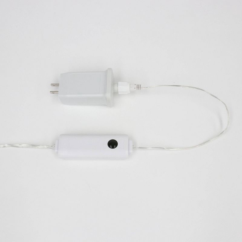 slide 5 of 6, 528ct 7.5' x 7.2' Philips ChromaBright LED App Controlled Dewdrop Curtain Light with Fairy RGB LED's, Clear Wire, Indoor/Outdoor, 528 ct