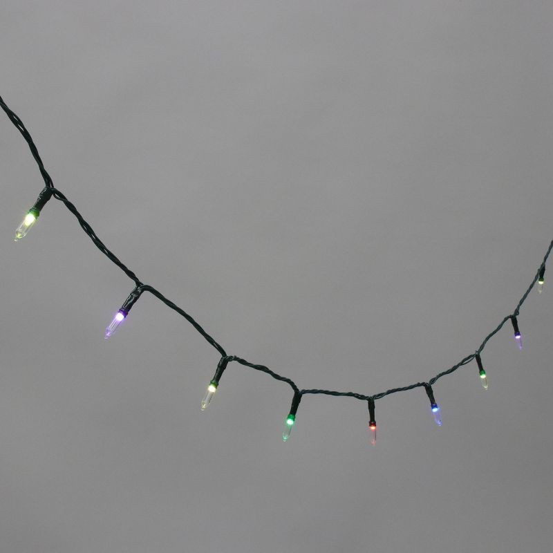 slide 1 of 6, 150ct Philips ChromaBright LED App Controlled Smooth Mini Lights with RGB LED's, Green Wire, Indoor/Outdoor, 150 ct