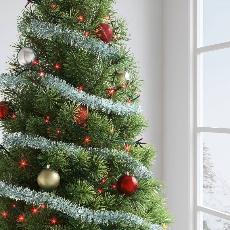 slide 2 of 5, 9.5' 3mm 100ct LED Micro Christmas String Lights Red with Green Wire - Wondershop™, 100 ct