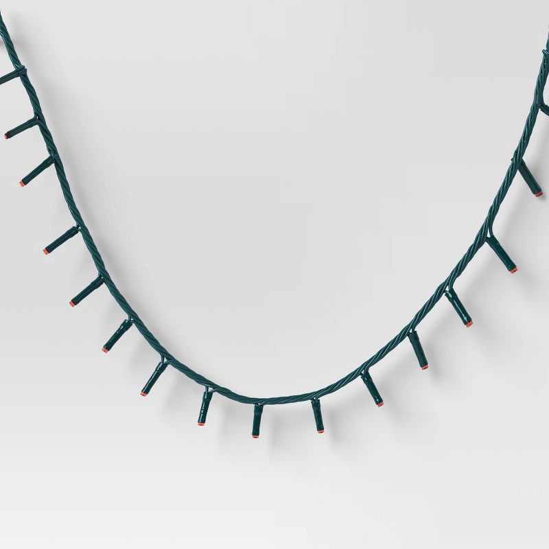 slide 3 of 5, 9.5' 3mm 100ct LED Micro Christmas String Lights Red with Green Wire - Wondershop™, 100 ct