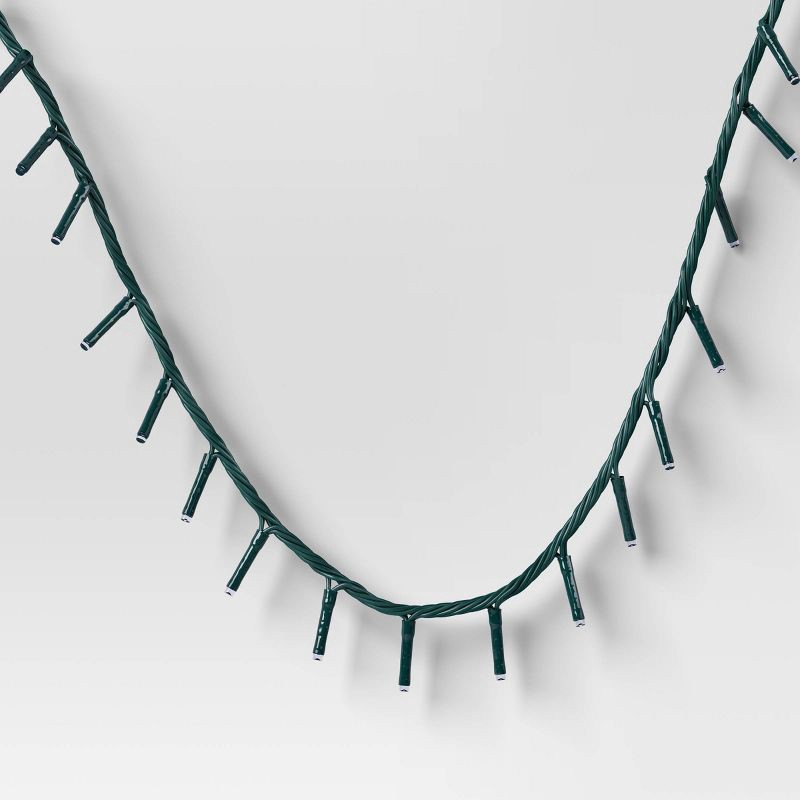 slide 3 of 5, 9.5' 3mm 100ct LED Micro Christmas String Lights Blue with Green Wire - Wondershop™, 100 ct