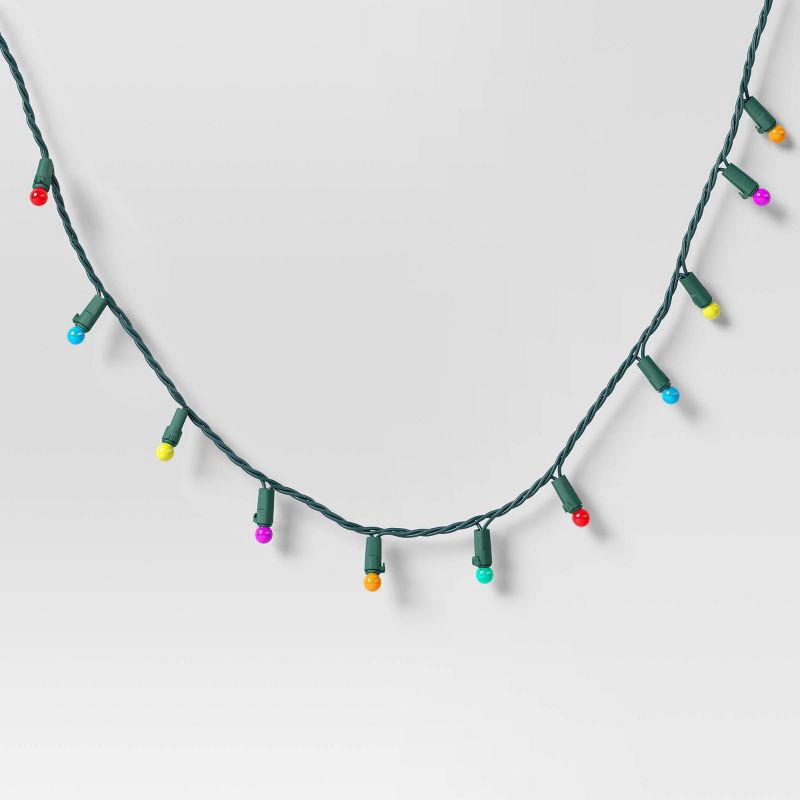 slide 3 of 5, 100ct Christmas LED Mini Sphere Orb Globe String Lights with Green Wire - Wondershop™, 100 ct