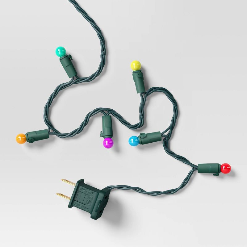 slide 4 of 5, 100ct Christmas LED Mini Sphere Orb Globe String Lights with Green Wire - Wondershop™, 100 ct