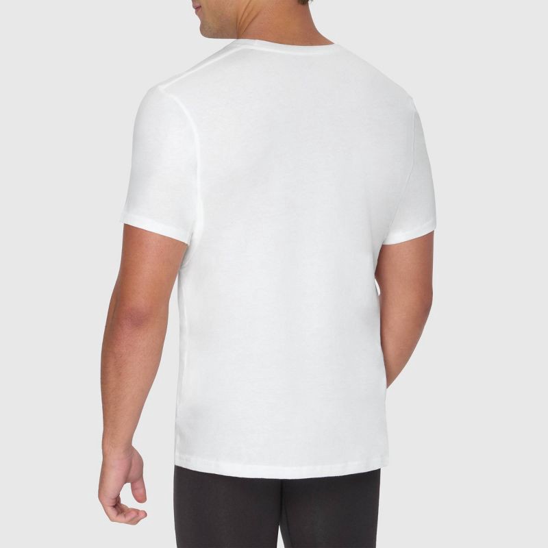 slide 6 of 6, Hanes Premium Men's Sweat Block Crew Neck Undershirt 3pk - White M: Cotton, Lightweight, Tagless, Moisture Wicking, 3 ct