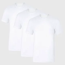 Hanes Premium Men's Sweat Block Crew Neck Undershirt 3pk - White L: Tagless, Moisture Wicking,