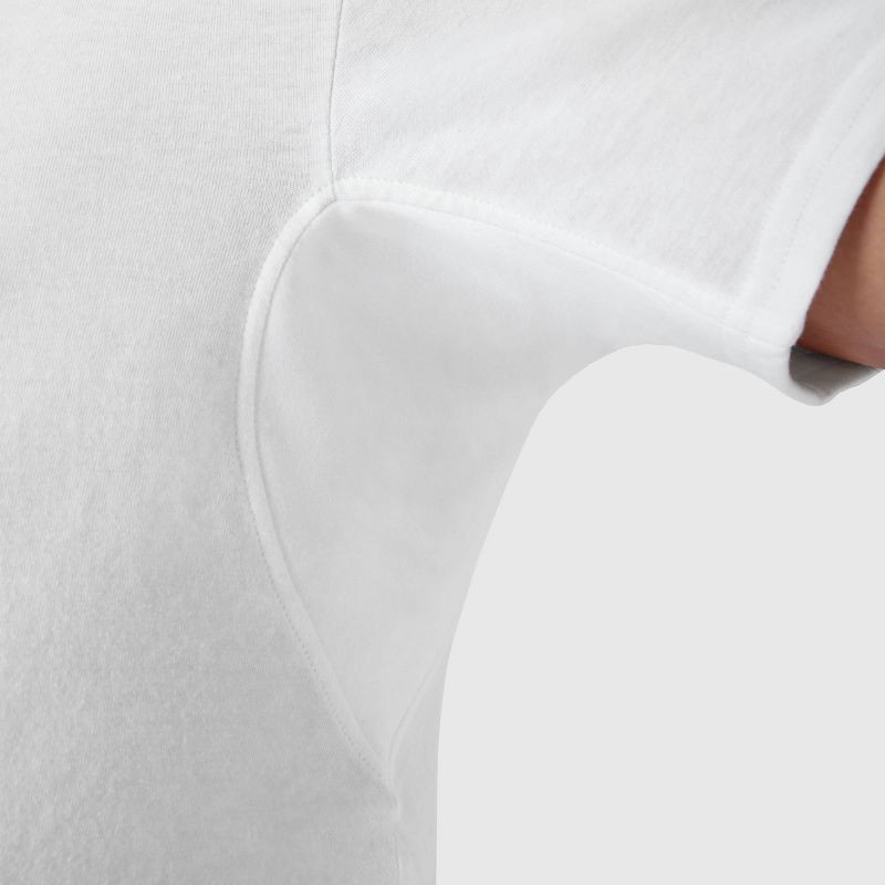 slide 5 of 6, Hanes Premium Men's Sweat Block Crew Neck Undershirt 3pk - White XXL: Tagless, Moisture Wicking,, 3 ct