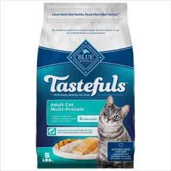 Blue Buffalo Tastefuls Multi Protein Salmon and Fish Flavor Dry Cat Food - 5lb