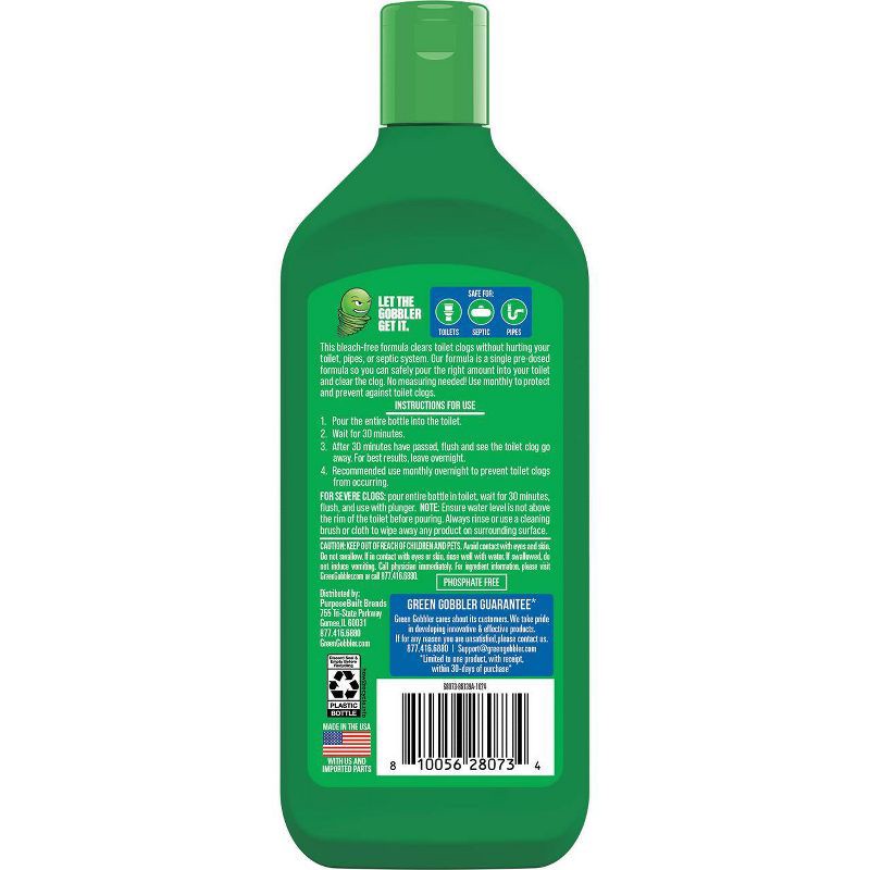 slide 9 of 9, Green Gobbler Liquid Drain Plunger - 12 fl oz, 12 fl oz