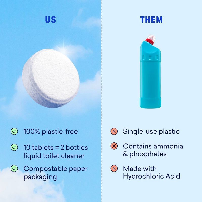 slide 11 of 12, Blueland Wild Lavender Toilet Bowl Cleaning Tablets - 8.5oz/10ct, 8.5 oz, 10 ct