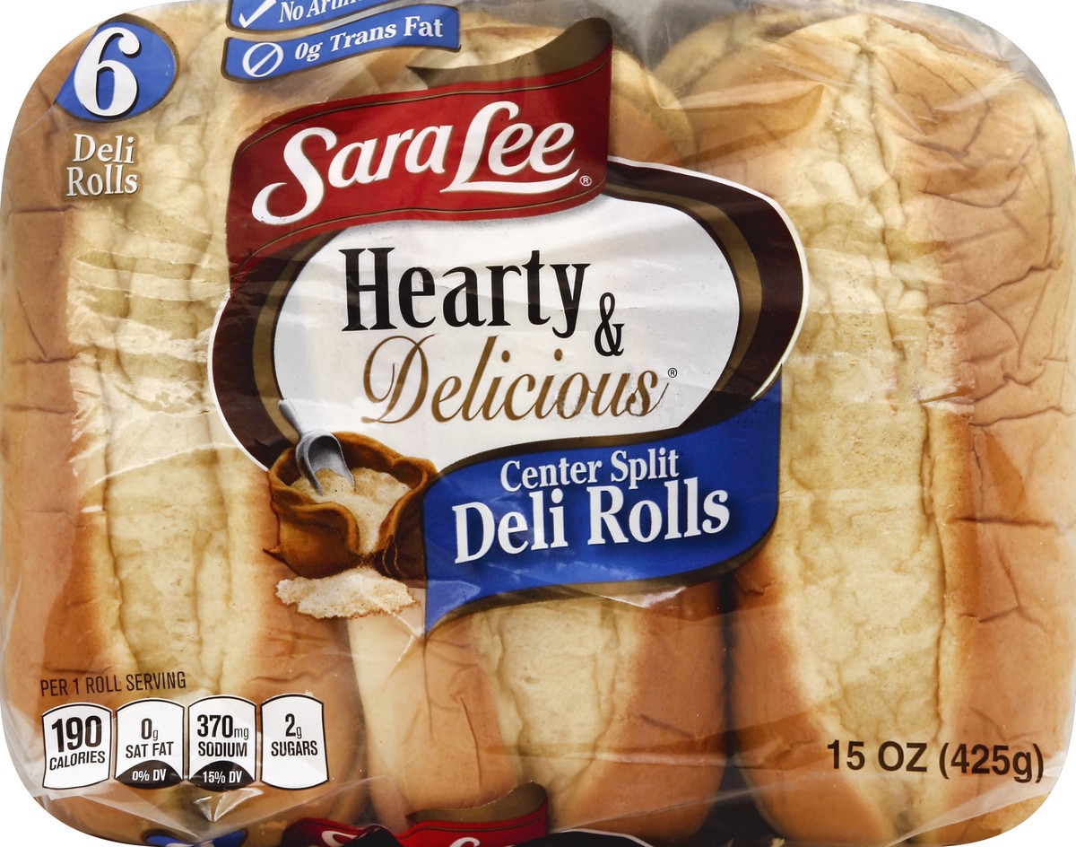 slide 3 of 5, Sara Lee Ball Park Tailgaters Deli Rolls 6ct 15oz, 6 ct