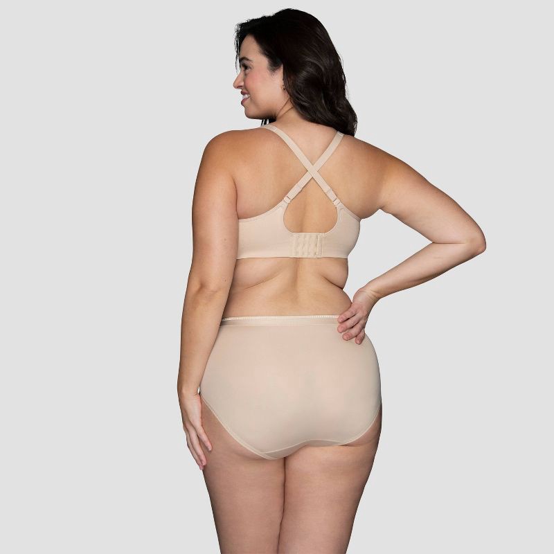 slide 4 of 6, Vanity Fair Lingerie Women's Comfort Simple Sizing Wireless Bra Inspired By You - Beige XL: Molded Cup, Microfiber, 1 ct