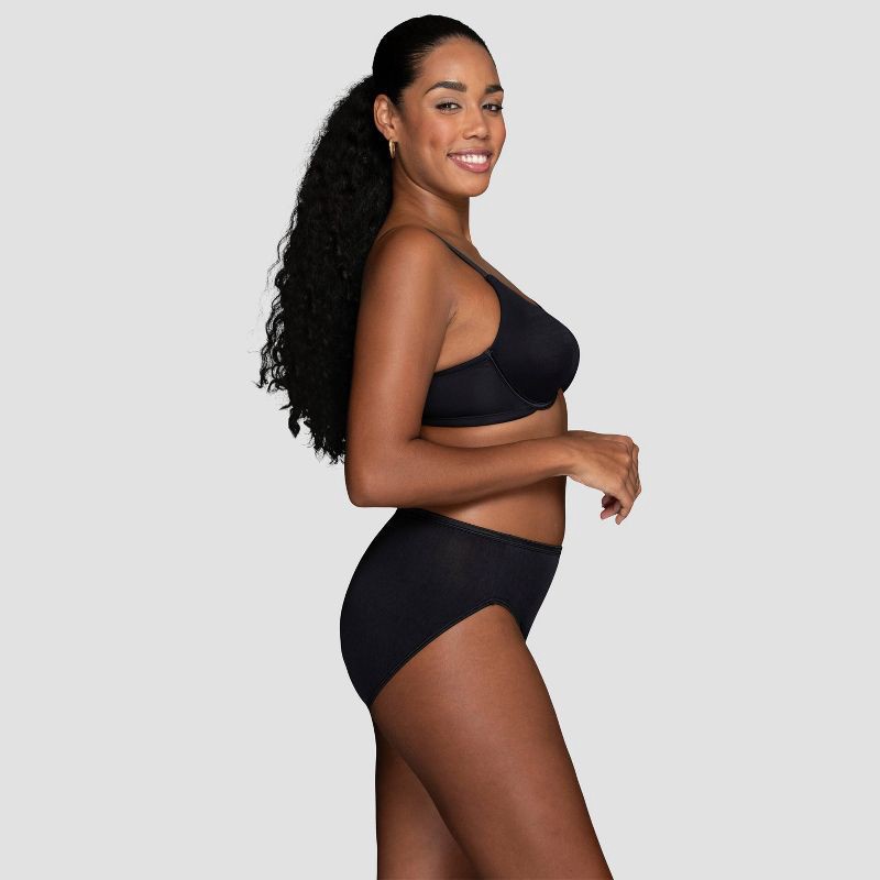 slide 2 of 4, Vanity Fair Lingerie Women's Smoothing Underwire Minimizer Bra Inspired By You - Black 40DDD: Nylon Spandex Blend, U Back, 1 ct