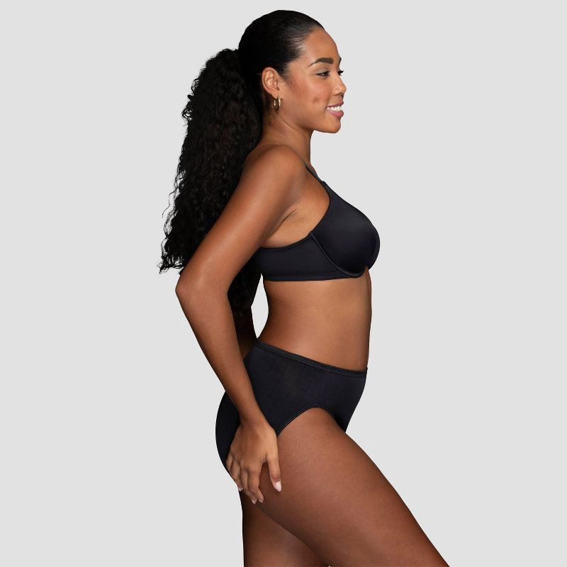 slide 2 of 6, Vanity Fair Lingerie Women's Smoothing Underwire T-Shirt Bra Inspired By You - Black 38C: Molded Cup, Adjustable Strap, 1 ct