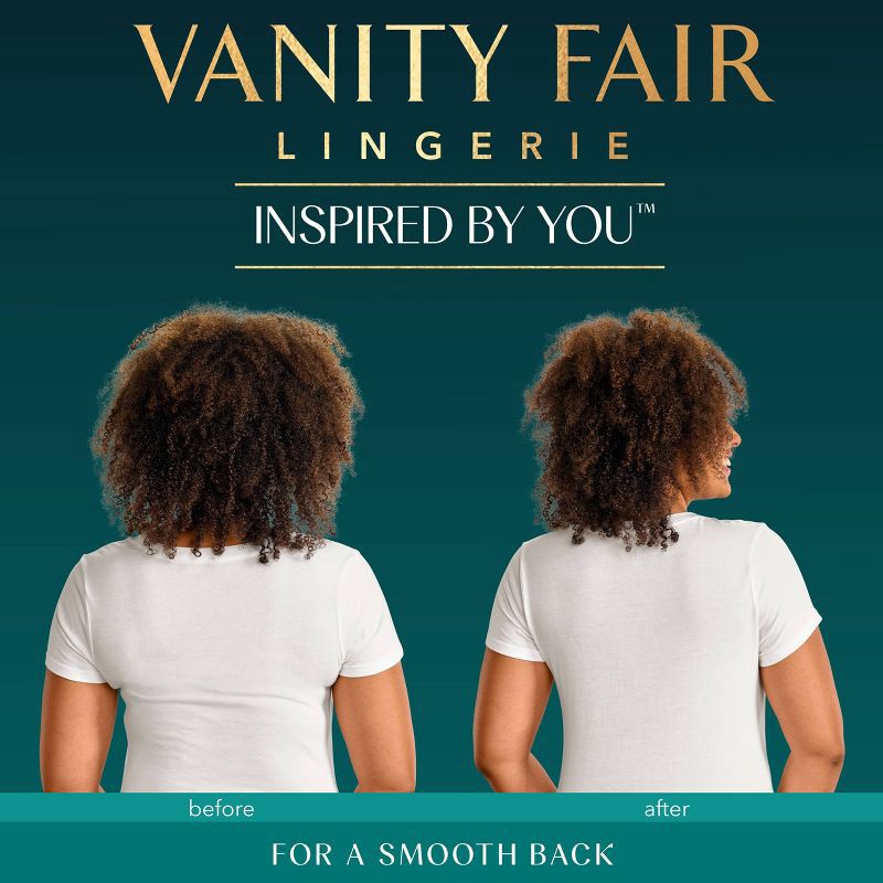 slide 6 of 6, Vanity Fair Lingerie Women's Smoothing Underwire T-Shirt Bra Inspired By You - Black 40C: Full Coverage, Molded Cup, Adjustable Strap, 1 ct