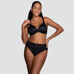 Vanity Fair Lingerie Women's Smoothing Underwire T-Shirt Bra Inspired By You - Black 40DD: Nylon Spandex Blend, Adjustable Straps, Molded Cups