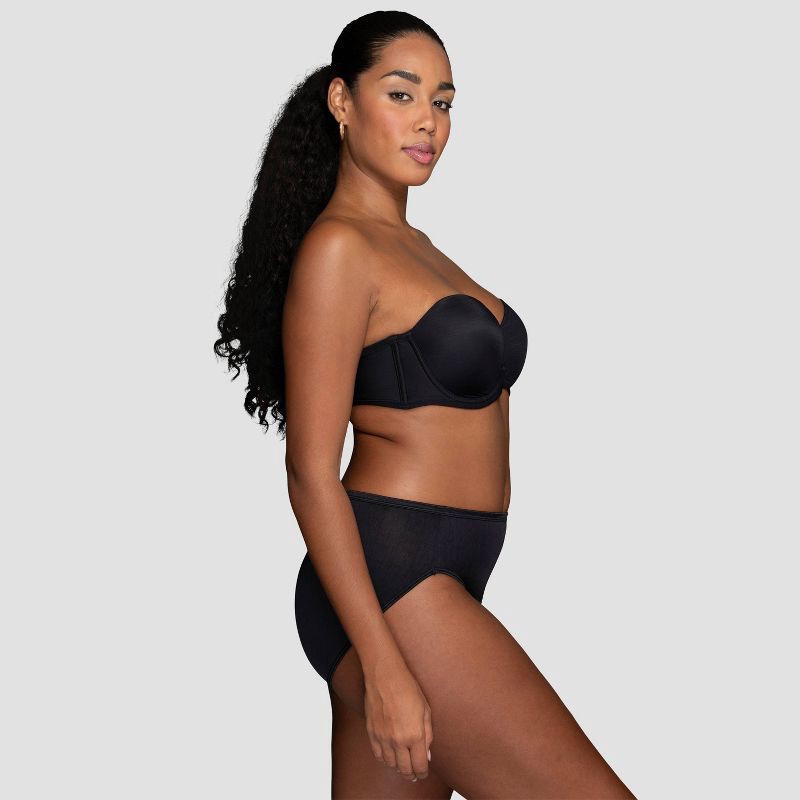 slide 2 of 7, Vanity Fair Lingerie Women's Smoothing Underwire Strapless Bra Inspired By You - Black 38D: Molded Cup, Removable Straps, 1 ct