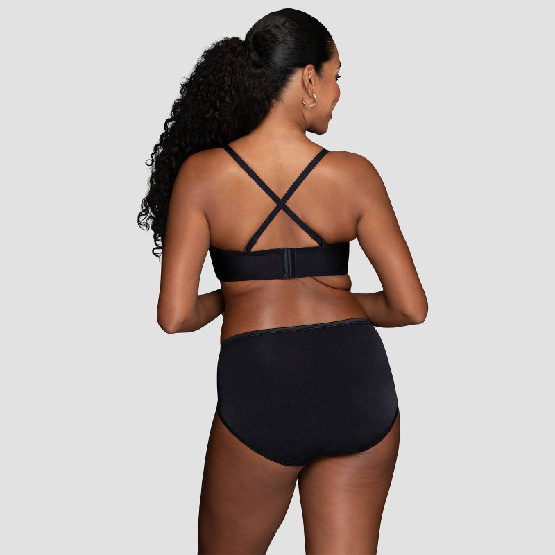 slide 4 of 7, Vanity Fair Lingerie Women's Smoothing Underwire Strapless Bra Inspired By You - Black 42C: Molded Cup, Removable Straps, 1 ct