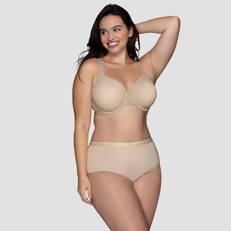 slide 1 of 6, Vanity Fair Lingerie Women's Smoothing Underwire T-Shirt Bra Inspired By You - Beige 40C: Adjustable Strap, Molded Cup, 1 ct