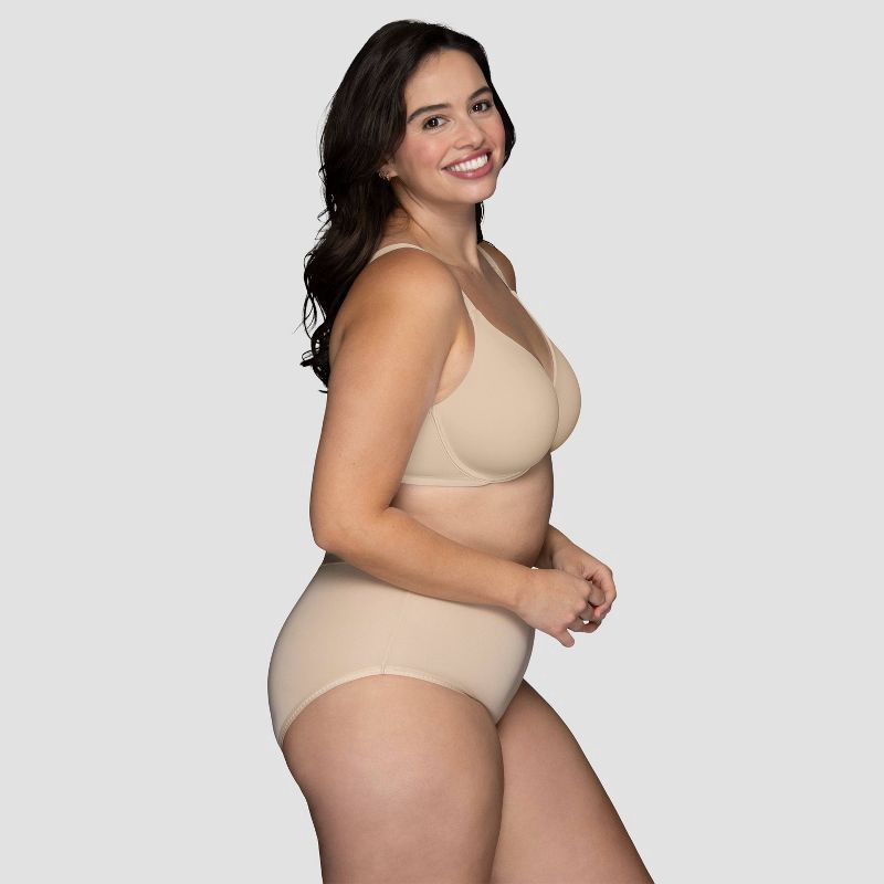 slide 2 of 6, Vanity Fair Lingerie Women's Smoothing Underwire Minimizer Bra Inspired By You - Beige 36D: Nylon Spandex Blend, Adjustable Straps, 1 ct