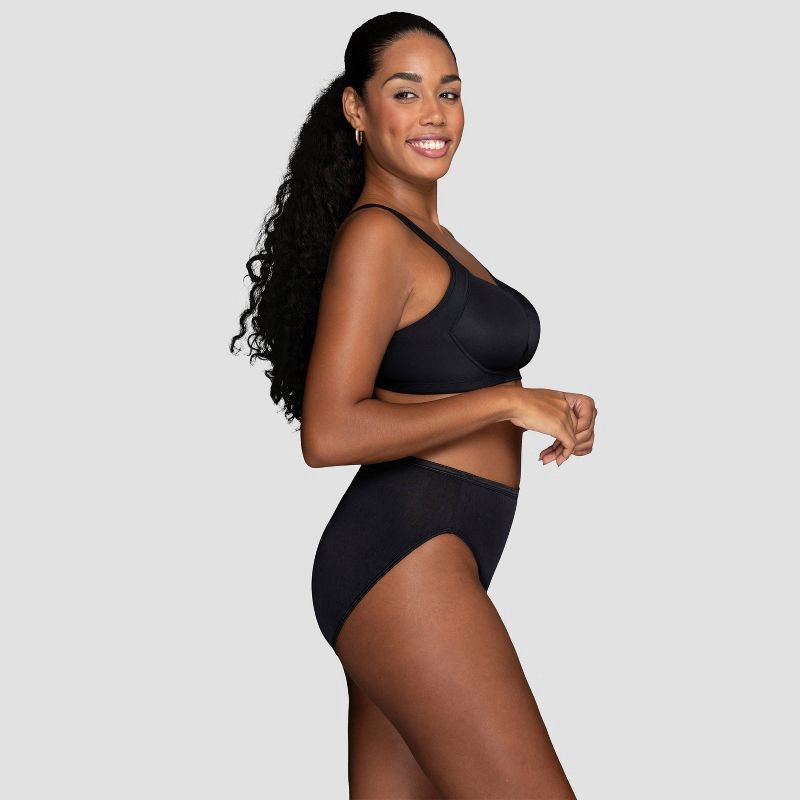 slide 2 of 6, Vanity Fair Lingerie Women's Sport Medium Impact Wireless Bra Inspired By You - Black 38C: Molded Cup, Microfiber, 1 ct