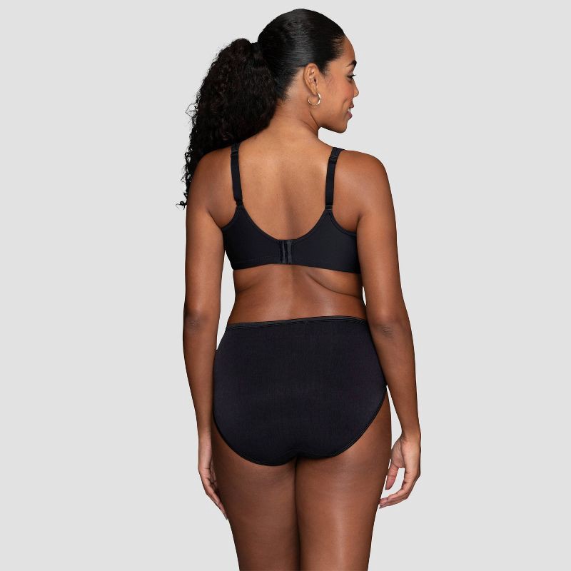 slide 3 of 5, Vanity Fair Lingerie Women's Sport Medium Impact Wireless Bra Inspired By You - Black 42D: Molded Cup, Microfiber, 1 ct