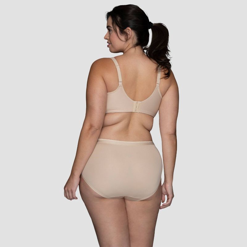 slide 3 of 6, Vanity Fair Lingerie Women's Sport Medium Impact Wireless Bra Inspired By You - Beige 36C: Nylon Spandex Blend, U Back, Molded Cup, Microfiber, 1 ct