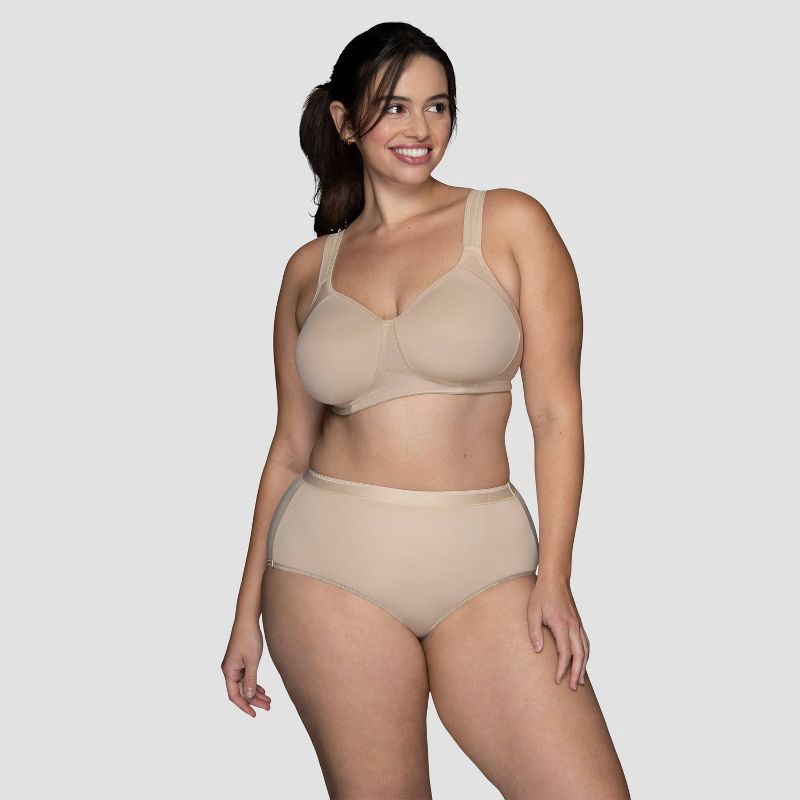slide 1 of 6, Vanity Fair Lingerie Women's Sport Medium Impact Wireless Bra Inspired By You - Beige 38C: Molded Cup, Microfiber, 1 ct