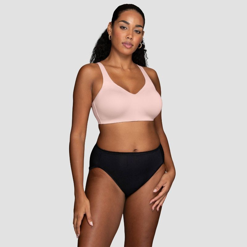 slide 1 of 6, Vanity Fair Lingerie Women's Comfort Simple Sizing Wireless Bra Inspired By You - Pink M: Molded Cup, Microfiber, 1 ct