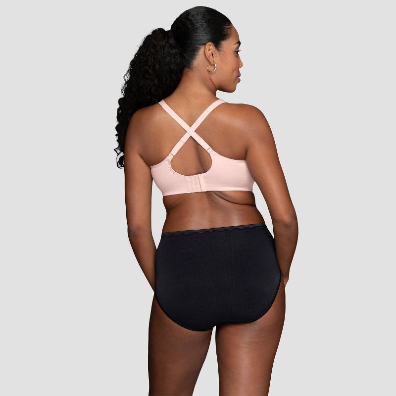 slide 4 of 6, Vanity Fair Lingerie Women's Comfort Simple Sizing Wireless Bra Inspired By You - Pink 2XL: Polyester Spandex, U Back, Molded Cup, 1 ct
