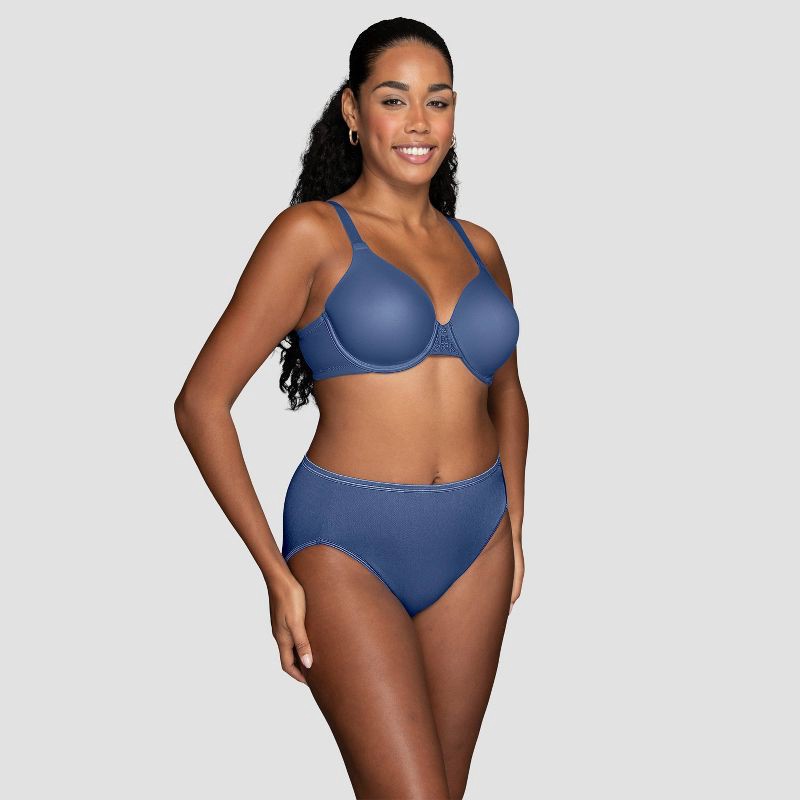 slide 1 of 6, Vanity Fair Lingerie Women's Smoothing Underwire T-Shirt Bra Inspired By You - Blue 38D: Adjustable Strap, Molded Cup, 1 ct