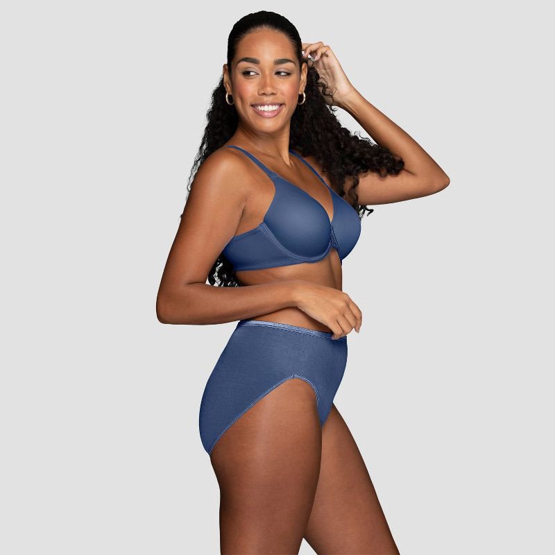 slide 2 of 6, Vanity Fair Lingerie Women's Smoothing Underwire T-Shirt Bra Inspired By You - Blue 38DDD: Molded Cup, Adjustable Strap, 1 ct