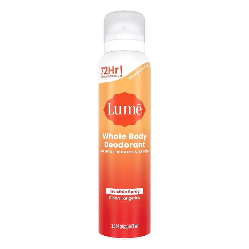 slide 1 of 11, Lume Whole Body Women's Deodorant Spray - Tangerine - 3.6oz, 3.6 oz