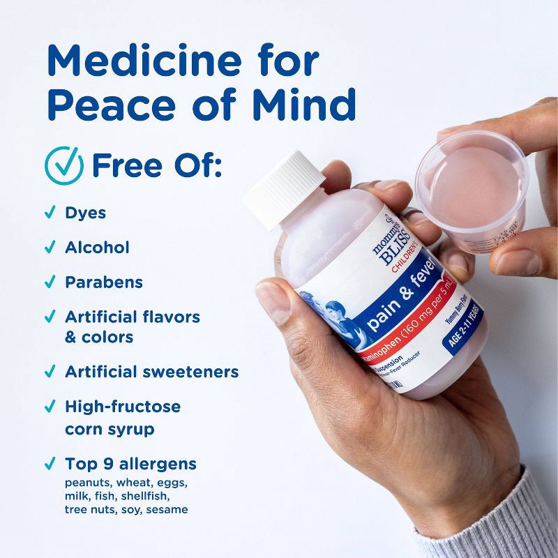 slide 3 of 10, Mommy's Bliss Children's Acetaminophen Pain Reliever Liquid - 2pk, 2 ct