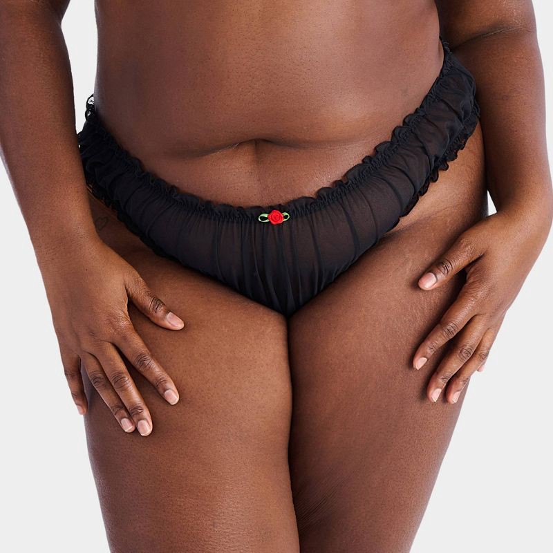 slide 2 of 7, Parade Women's 2pk Silky Mesh Cheeky Underwear - Animal/Eightball XXXL, 2 ct