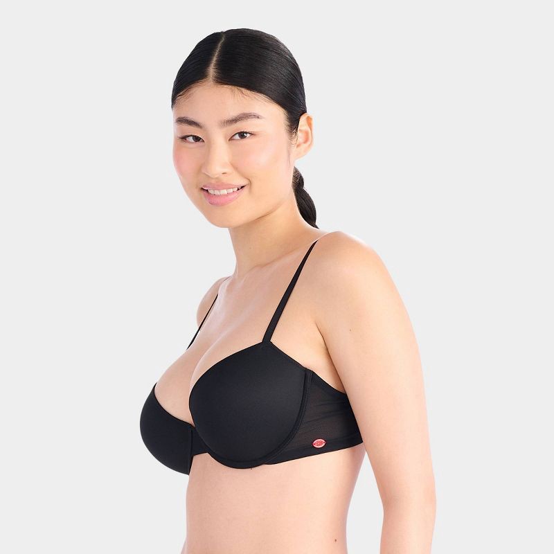 slide 2 of 5, Parade Women's Silky Mesh Push-Up Bra - Black M: Recycled Nylon, Spandex, Adjustable Straps, Padded Cup, 1 ct