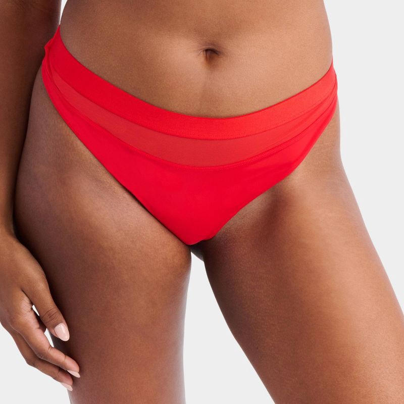 slide 2 of 7, Parade Women's 2pk Thong - Balloon/Eightball XS: Recycled Nylon, Spandex, Cotton Gusset, Mid Rise, Pull-On, 2 ct