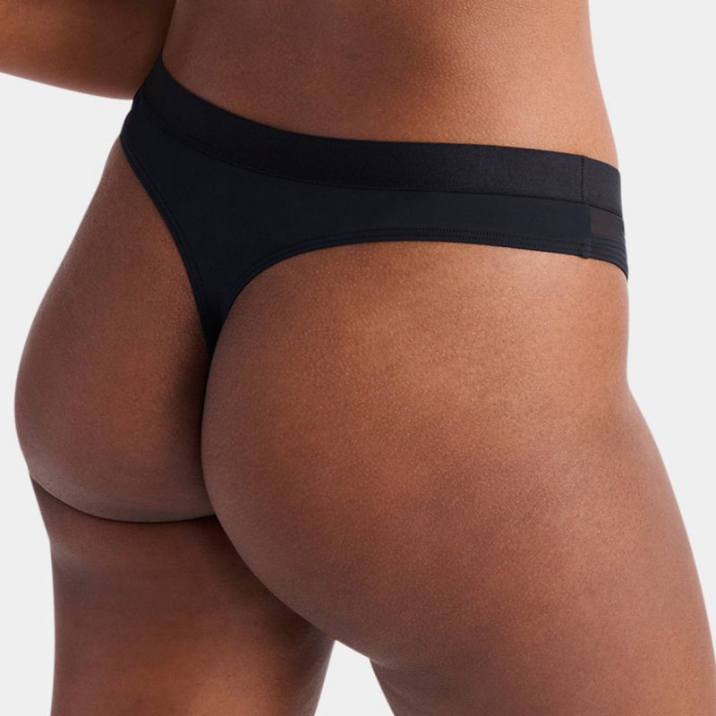 slide 7 of 7, Parade Women's 2pk Thong - Balloon/Eightball XS: Recycled Nylon, Spandex, Cotton Gusset, Mid Rise, Pull-On, 2 ct