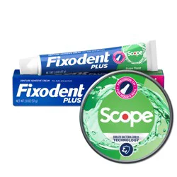 Fixodent Plus Scope Secure Denture Adhesive 2.0oz