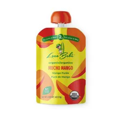 Loco Bebe Mucho Mango Baby Food Pouch - 4oz: Organic Certified, Ready To Eat, 6 Months And Up, Pureed Baby Food