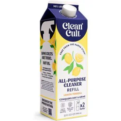Cleancult All Purpose Cleaner Refill - Lemon Verbena - 32 fl oz: Dye-Free, Paraben-Free, Phthalate-Free