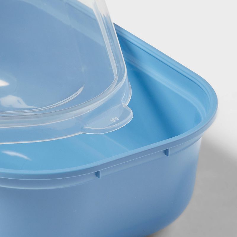 slide 3 of 3, 10pc (set of 5) Single Compartment Plastic Meal Prep Food Storage Container Set Blue - Room Essentials™, 10 ct