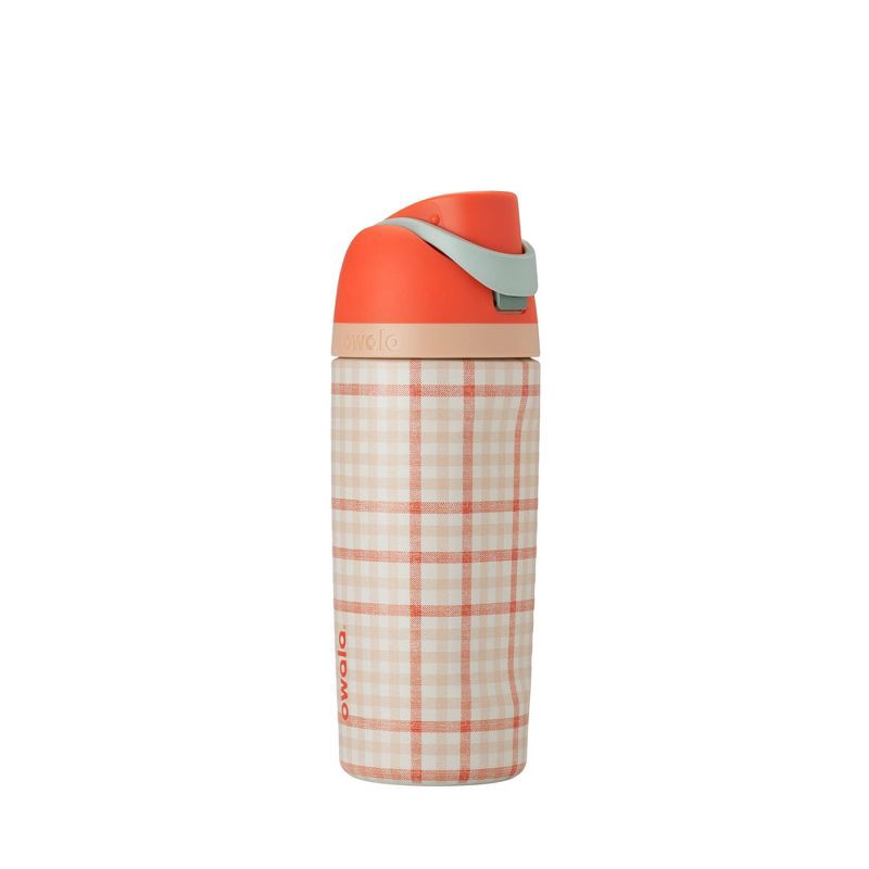 slide 1 of 4, Owala 16oz FreeSip Stainless Steel Water Bottle - Hearth & Hand with Magnolia™ - Gingham Getaway, 16 oz