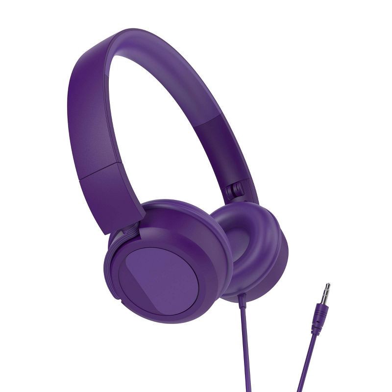 slide 1 of 3, Gems Wired Headphones - Purple, 1 ct