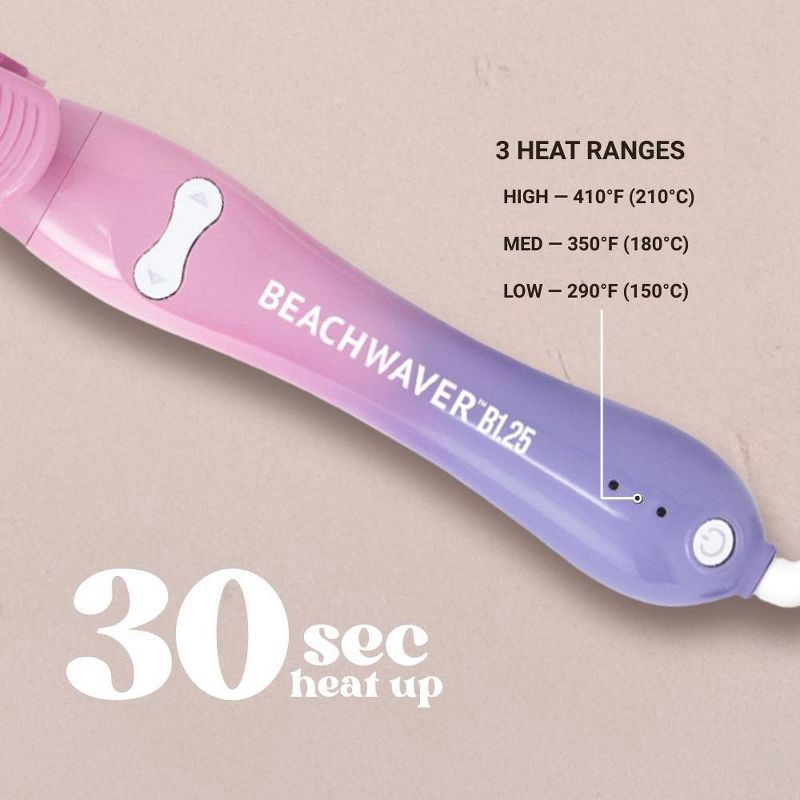 slide 3 of 8, BEACHWAVER Co. Curling Wand - Pink Sunset - 1.25", 1 ct