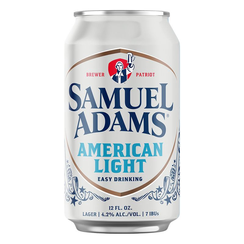 slide 2 of 7, Samuel Adams American Light Beer - 12pk/12 fl oz Cans, 12 ct; 12 fl oz