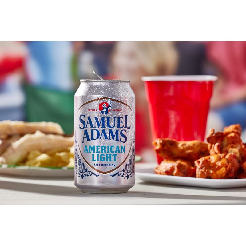 slide 6 of 7, Samuel Adams American Light Beer - 12pk/12 fl oz Cans, 12 ct; 12 fl oz