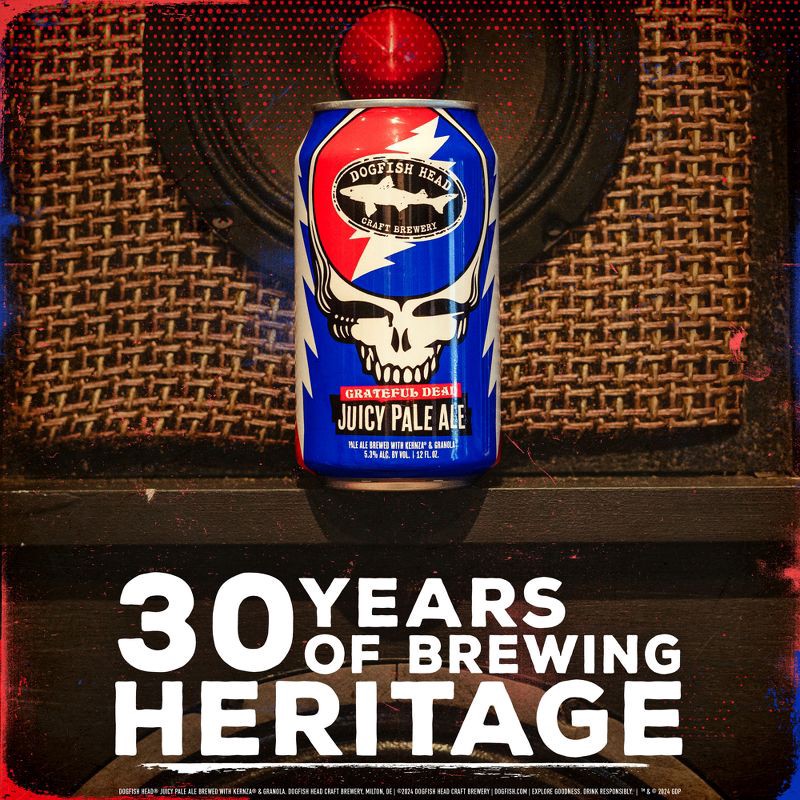 slide 5 of 7, Dogfish Head Juicy Pale Ale Beer - 6pk/12 fl oz Cans, 6 ct; 12 fl oz