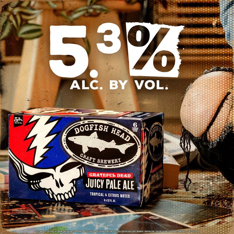 slide 6 of 7, Dogfish Head Juicy Pale Ale Beer - 6pk/12 fl oz Cans, 6 ct; 12 fl oz