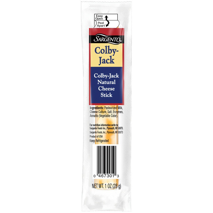 slide 1 of 3, Sargento Colby & Monterey Jack Natural Cheese Stick, 1 oz